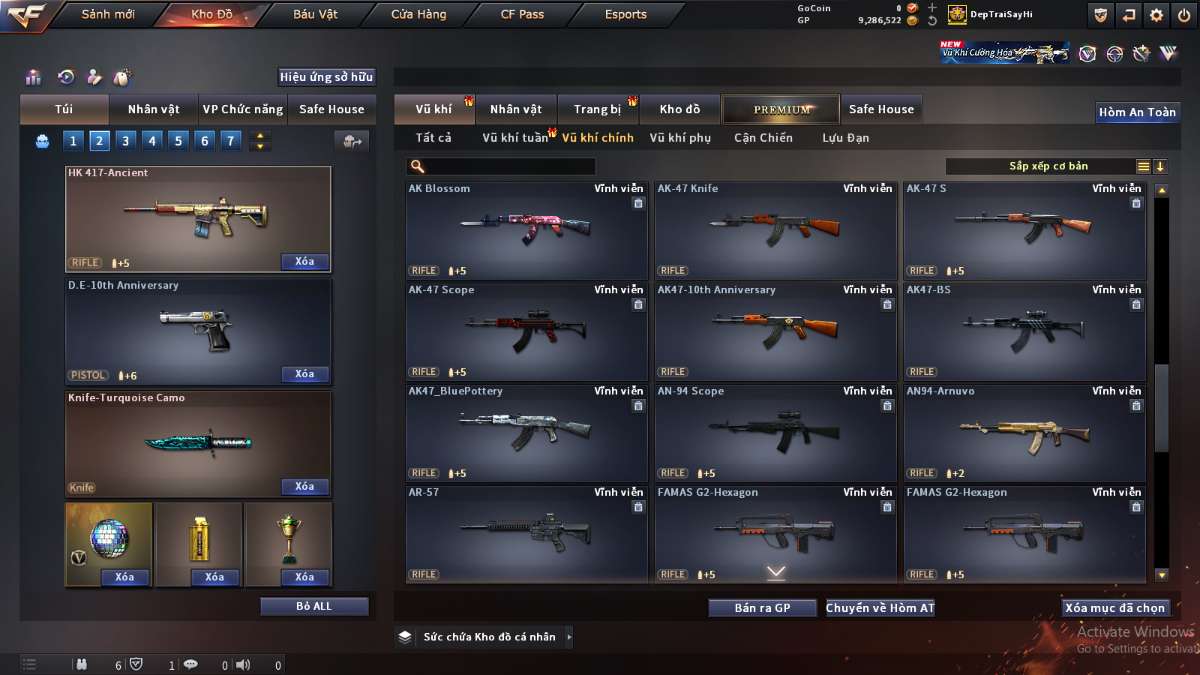 shop acc cf uy tin gia re